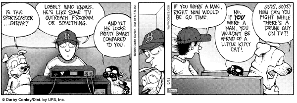 Actual Get Fuzzy comic strip from 13 May 2005